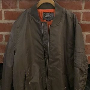 Green bomber jacket